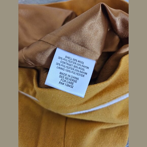 ModCloth Mustard Yellow Wool Pencil Skirt - Picture 4 of 8